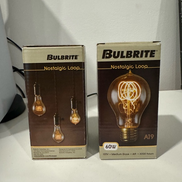 LAST PRICE🍒🤍 BULBRITE nostalgic loop 60w  bundle of 2 🌷 - Picture 2 of 5